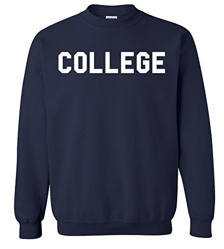 Animal House 'College' Crew Neck Sweatshirt M / Navy