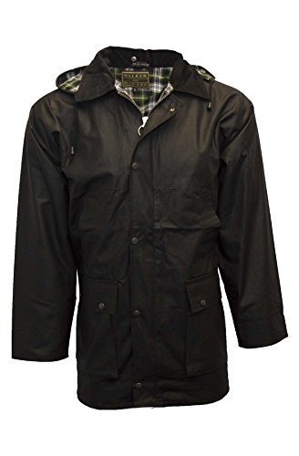 Walker and Hawkes - Men's Wax Unpadded Benson Jacket - Black - Medium