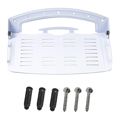 Projector Wall Mount，Loading Capacity 9lbs The Easiest Wall Mount for All Components Routers Modems Xbox Playstation DVRs One Size Fits All Designed for Home, Office, Meeting (White