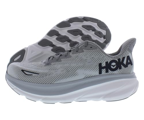 HOKA ONE ONE Clifton 9 Mens Shoes Size 10, Color: Harbor Mist/Black