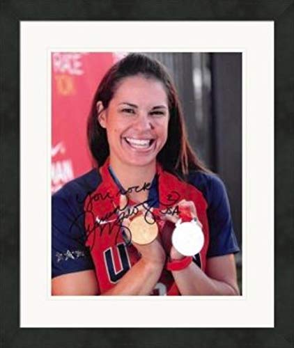 Autograph Warehouse 466781 8 x 10 in. Jessica Mendoza Autographed Photo, USA Womens Softball, ESPN Broadcaster - No.SC1 Matted & Framed