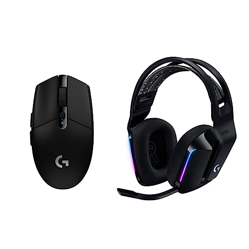 Logitech G305 Lightspeed Wireless Gaming Mouse + G733 Lightspeed Wireless Gaming Headset Bundle - Black