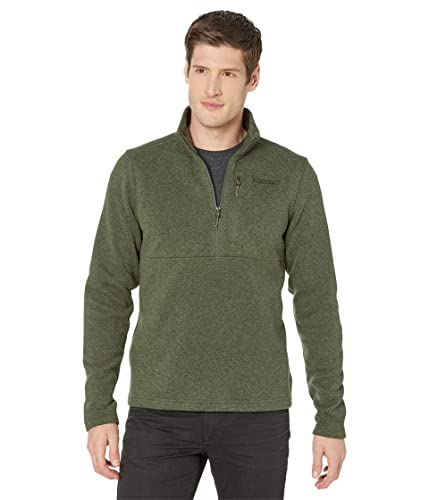 MARMOT Men's Drop Line 1/2 Zip Fleece Jacket, Nori, Large