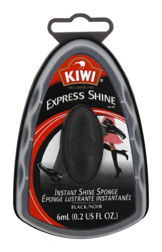 Kiwi Express Shine Black Sponge, 0.2 US fl. oz. (Pack of 3)