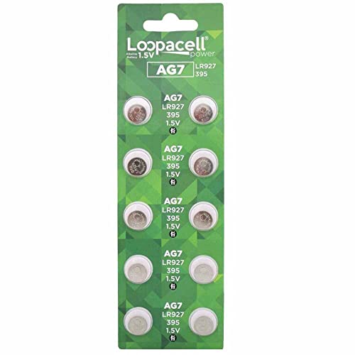 LOOPACELL (10) New AG7 395 LR927 SR927 Watch Batteries
