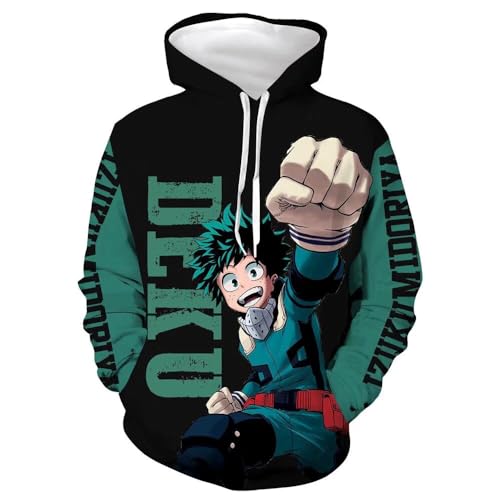 CHLOBLOM Anime Cosplay Costume Novelty Hoodie 3D Print Pullover Sweatshirt (S, Color 10)