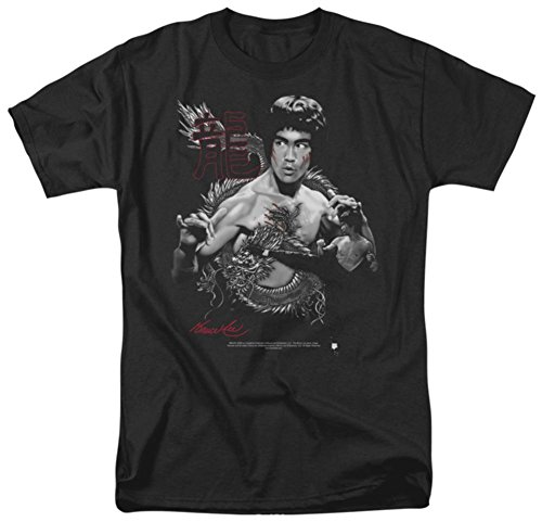 The Dragon -- Bruce Lee Adult T-Shirt, Large