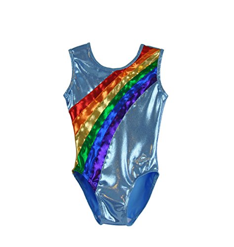 Obersee - O3GL035CXXS - Girl's Girls Gymnastics Leotard - Rainbow Arc | Child (2-3 Years)