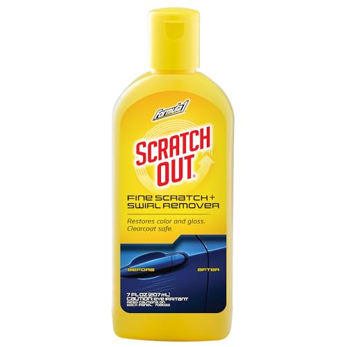 Formula 1 Scratch Out Car Wax Polish Liquid (7 oz) - Car Scratch Remover for All Auto Paint Finishes - Polishing Compound for Moderate Scratches, Bird Droppings, Tree Sap & Swirl Remover