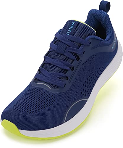 Mens Zero Drop Wide Toe Box Road Running Shoes Lightweight Tennis Athletic Size 10 Gym Sport Walking Hiking Workout Cross Training Width Male Blue 44