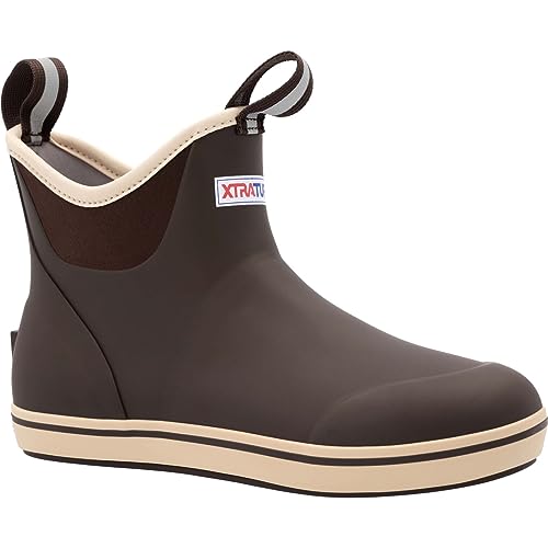 XTRATUF Performance Series 6' Menâ€s Full Rubber Ankle Deck Boots, Chocolate & Tan (22734)