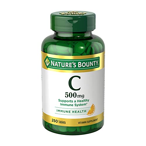 Nature's Bounty Vitamin C, Immune Support, Tablets, 500mg, 250 Ct