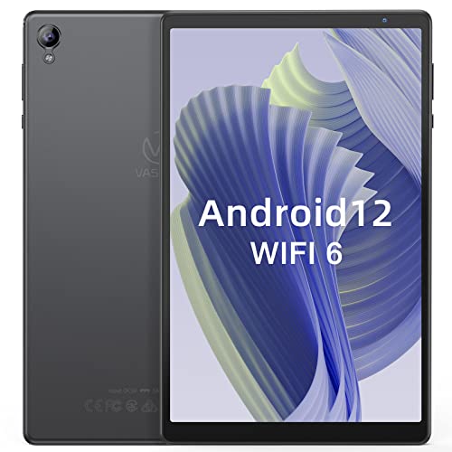 VASOUN Android Tablet 10 inch, 2 GB RAM, 32 GB Android 12 Tablet, Kids Tablet, IPS HD Display, GPS, FM, Quad-Core Processor, Wi-Fi(Gray)