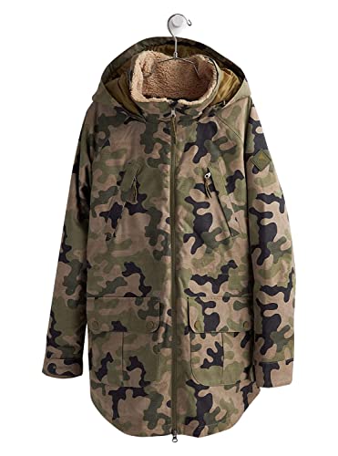 Burton Women's Standard Prowess Jacket, Martini Olive Terra Camo, Small
