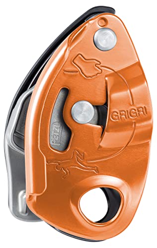 PETZL GRIGRI Belay Device - Belay Device With Cam-Assisted Blocking for Sport, Trad, and Top-Rope Climbing - Red