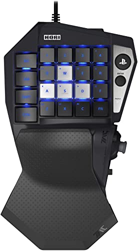 HORI Tactical Assault Commander (TAC) Mechanical Keypad for PlayStation5, PlayStation4, and PC  - PC-Style Keypad for FPS, MMO, and more - Officially Licensed by Sony