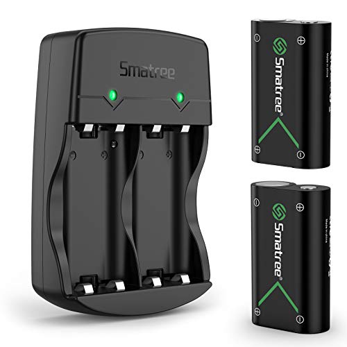 Smatree Controller Battery Compatible for Xbox Series X|S/Xbox One/Xbox One S/Xbox One X/Xbox One Elite Wireless Controller, 2 Pack Rechargeable Batteries with Charger