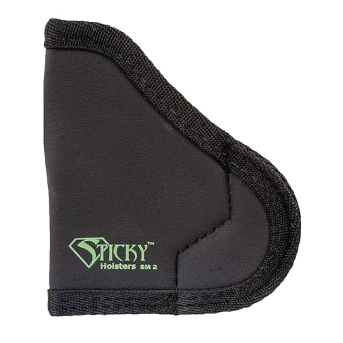 Sticky Holsters Concealment Holster for Men and Women - SM-2 - Fits Pocket .380s, Kimber Micro and Similar with up to 2.5' Barrel Without Laser - for Left and Right-Hand Draw; IWB and Pocket Carry