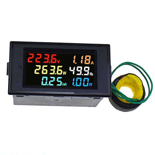 D69-2058 6 in 1 HD LCD Multi-Function Digital Display Voltage Current Power KWH Meter (AC200-450V)