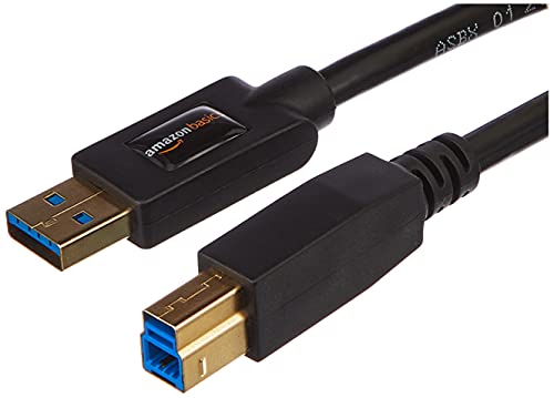 AmazonBasics T4583 XEQI USB 3.0 Cable - A-Male to B-Male - 6 Feet (1.8 Meters)