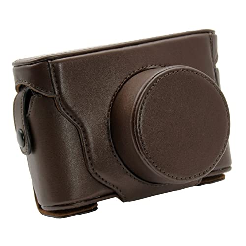 JUSTYINUO Protective Bag Protective Cover Leather Camera Hard Case Cover Fit for Fujifilm Fuji X10 X20 Fit for Finepix Camera Bags & Cases (Color : Coffee)