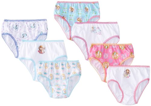 Disney Frozen Girls Briefs Panty Multipacks, Multicolor/Assorted, 7pk, 4T