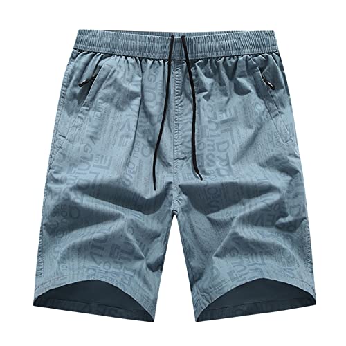 2024 Shorts for Men Women's Summer Floral Dress one Shoulde Shorts with Compression Liner Men Pack Pants for Women Dressy Casual Plus Boys Novelty Boxer Shorts Independence Day(Blue,3XL)