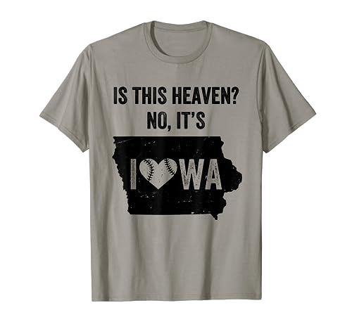 Is This Heaven No It's Iowa Vintage Field Of Baseball Dreams T-Shirt