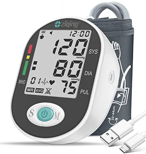 Blood Pressure Monitors, Bp Monitor - Blood Pressure Machine Large Cuff Blood Pressure Monitor Upper Arm Cuff 8.7''-17.3'', Large Screen, 2 Users Total 198 Memories