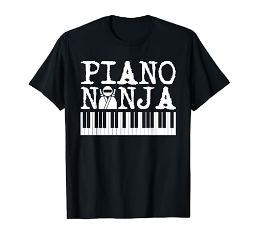 Funny Piano Ninja Piano Lover T-Shirt For Pianists MM