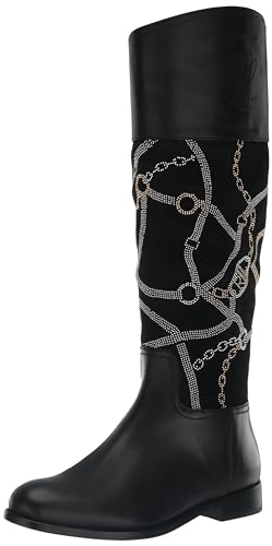 Lauren Ralph Lauren Women's Justine Tall Boot Fashion, Black, 7.5