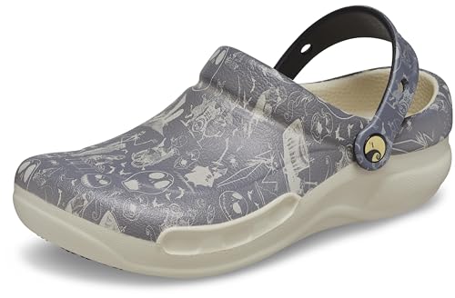 Crocs Unisex Bistro Graphic Clogs, Slip Resistant Work Shoes, Nightmare Before Christmas, 4 US Men