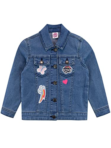 My Little Pony Girls Jean Jacket Twilight Sparkle and Pinkie Pie Outerwear For Kids Blue 6