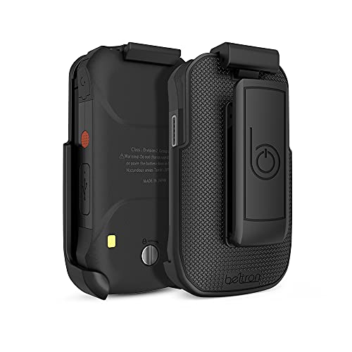 BELTRON Holster for DuraXV Extreme, DuraXE Epic, DuraXA, Heavy Duty Rotating Belt Clip Holder Case for Kyocera DuraXE Epic E4830 AT&T/FirstNet, DuraXV Extreme E4810, Extreme+ E4811 Verizon Flip Phone