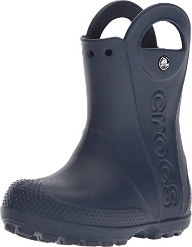 Crocs Kids' Handle It Rain Boots , Navy, 10 Toddler
