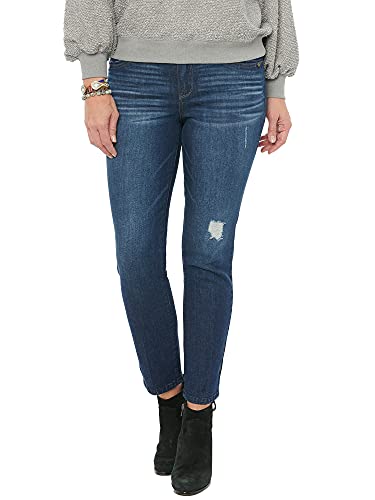 Democracy womens Democracy Women's 'Ab'solution Vintage Skinny Jeans, Blue Vintage, 12 US