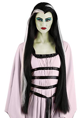 Fun Costumes Lily Munster Black Wig The Munsters Cosplay Black Wig for Women Standard