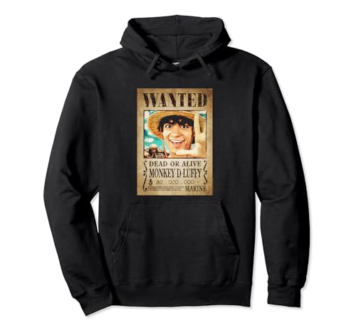 One Piece Live Action Monkey D. Luffy Wanted Poster Pullover Hoodie