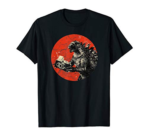 Vintage Japanese Camera Monster Analog SLR Film Photographer T-Shirt