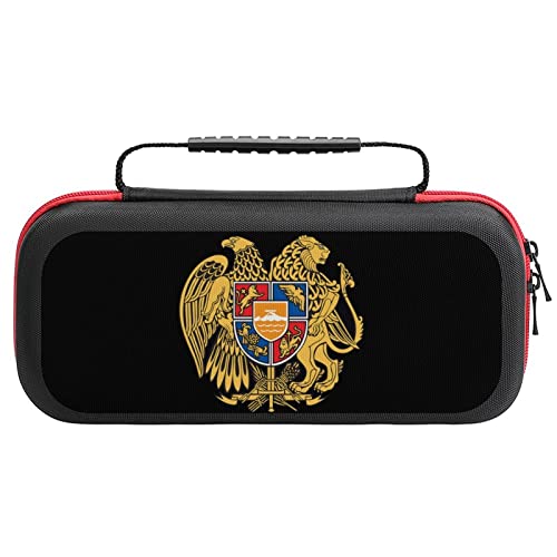Armenian Coat of Arms Carrying Case for Switch Lite Portable Travel Storage Bag for Accessories Games