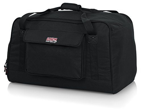 Gator Cases Heavy-Duty Speaker Tote Bag for Compact 12' Speaker Cabinets; Fits QSC K12, Yamaha DXR12 and more (GPA-TOTE12)
