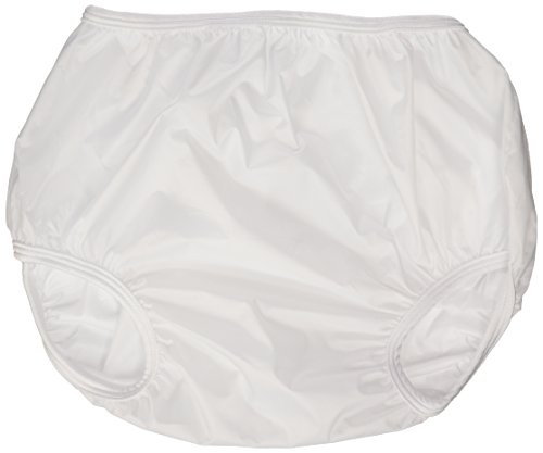 Dappi Waterproof 100% Nylon Diaper Pants, White, X-Large Fits 32-35 pounds (2 Count)