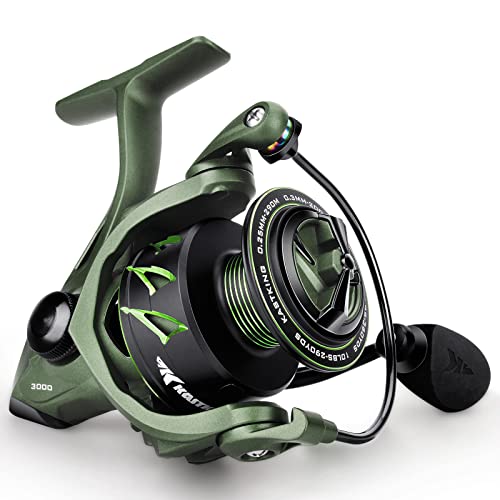 KastKing Spartacus II Spinning Reel, IPX5 Waterproof Rating,Size 3000,Stryker Green