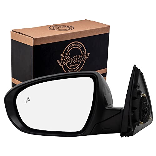 Brock Replacement Side View Mirror Compatible with 2014-2015 Optima Driver Heated Signal Power Folding Blind Spot Detection 876104C540 87610 4C540