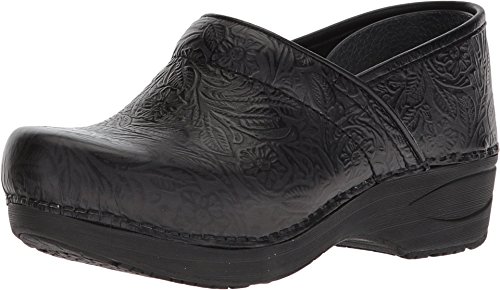 Dansko XP 2.0 Clogs for Women – Lightweight Slip Resistant Footwear for Comfort and Support – Ideal for Long Standing Professionals, Black Floral, 8.5-9 M US