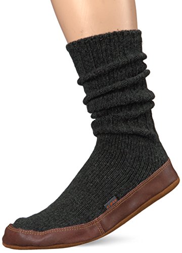 Acorn Mens and Womens Original Slipper Socks - Cloud Cushion, Ragg Wool, Moisture-Wicking, Suede Sole