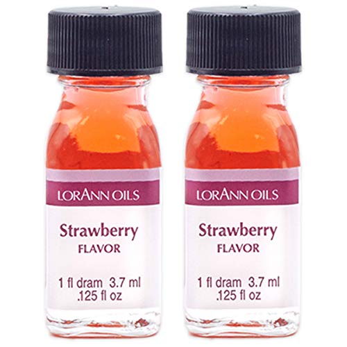 LorAnn Strawberry SS Flavor, 1 dram bottle (.0125 fl oz - 3.7ml - 1 teaspoon) - 2 Pack