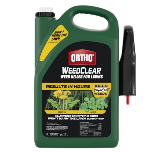 Ortho WeedClear Weed Killer for Lawns: Ready-To-Use, With Trigger Sprayer, Won't Harm Grass (When Used as Directed), Kills Dandelion & Clover, 1 gal., (Packaging may vary)