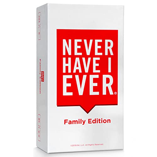 Never Have I Ever Family Edition Card Games - Fun Family Party Games for Teens & Kids Game Nights! Funny Card Games for Game Nights and Events with Friends or Family. Perfect Family Games for Kids!