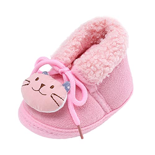 Bblulu Unisex Fleece Baby Booties Stay on Slippers Non Slip Soft Gripper Sock Shoes Warm Infant Crib Sock Shoes First Walkers